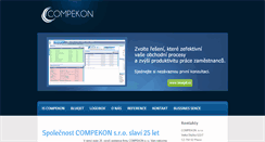 Desktop Screenshot of compekon.cz